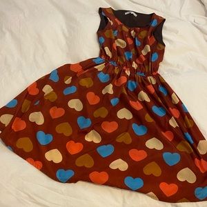 Cute boutique dress with hearts from Italy